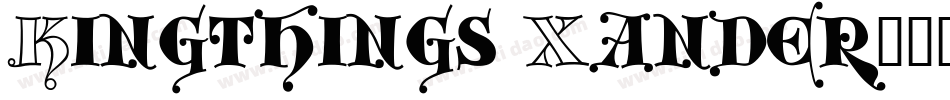 Kingthings Xander字体转换